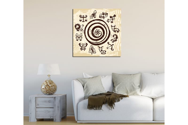 Canvasbilde Dekorativ - Flerfarget - Interiør - Maleri & posters - Lerretsbilder