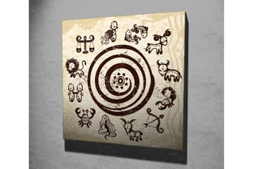 Canvasbilde Dekorativ - Flerfarget - Interiør - Maleri & posters - Lerretsbilder