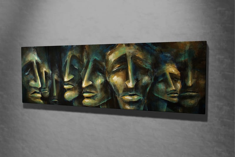 Canvasbilde Dekorativ - Flerfarget - Interiør - Maleri & posters - Lerretsbilder