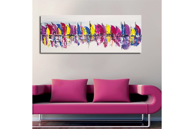 Canvasbilde Dekorativ - Flerfarget - Interiør - Maleri & posters - Lerretsbilder