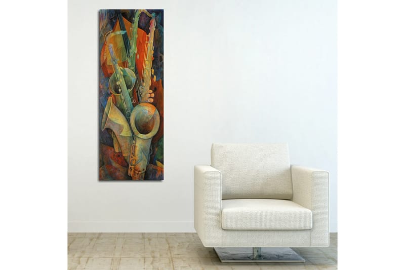 Canvasbilde Dekorativ - Flerfarget - Interiør - Maleri & posters - Lerretsbilder