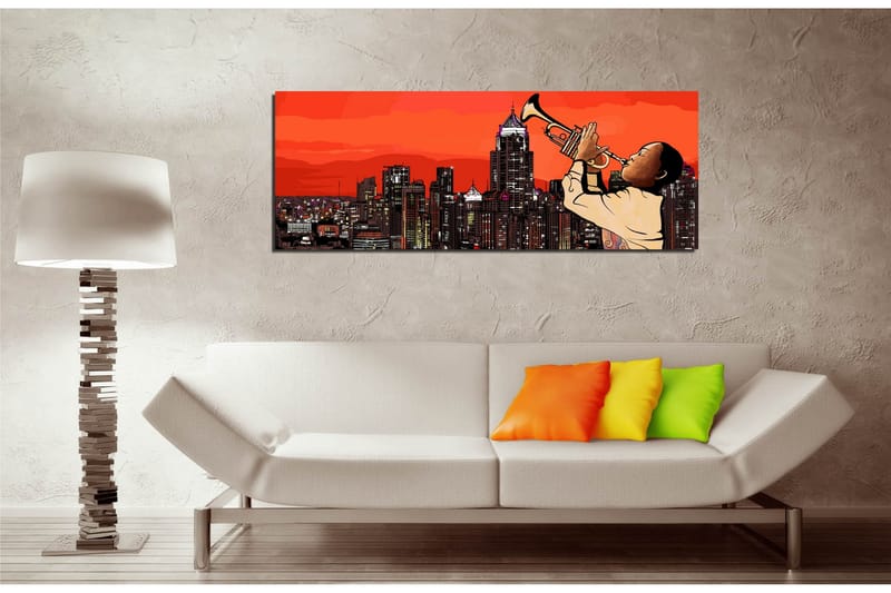 Canvasbilde Dekorativ - Flerfarget - Interiør - Maleri & posters - Lerretsbilder