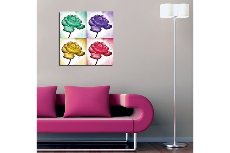 Canvasbilde Dekorativ - Flerfarget - Interiør - Maleri & posters - Lerretsbilder