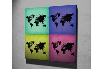 Canvasbilde Dekorativ - Flerfarget - Interiør - Maleri & posters - Lerretsbilder