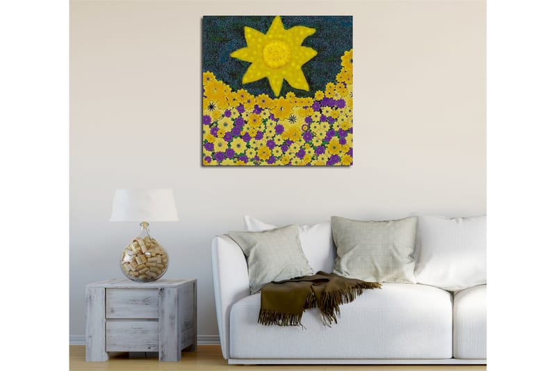 Canvasbilde Dekorativ - Flerfarget - Interiør - Maleri & posters - Lerretsbilder