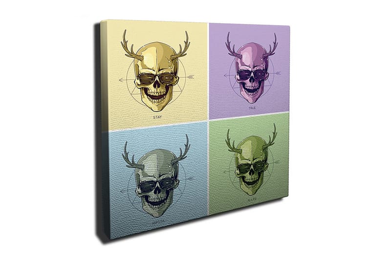 Canvasbilde Dekorativ - Flerfarget - Interiør - Maleri & posters - Lerretsbilder