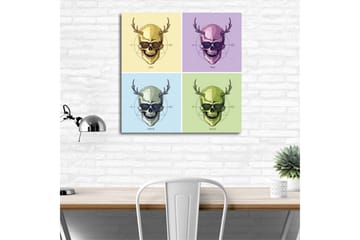 Canvasbilde Dekorativ - Flerfarget - Interiør - Maleri & posters - Lerretsbilder
