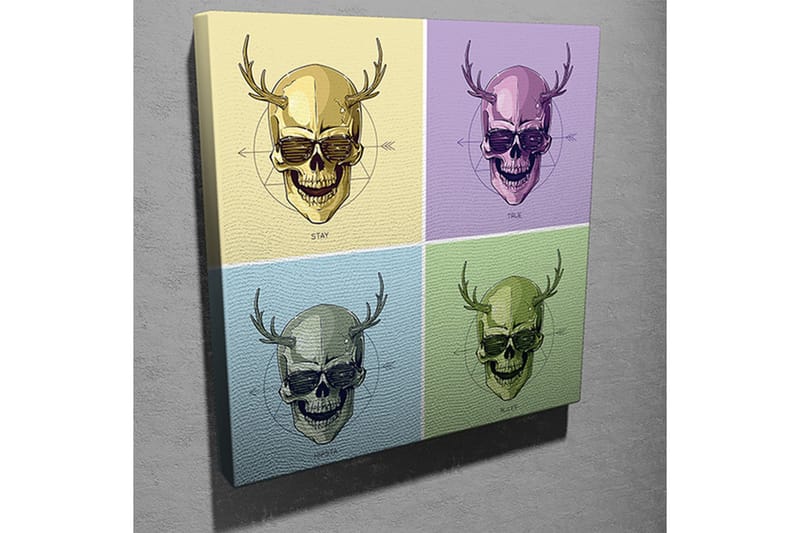 Canvasbilde Dekorativ - Flerfarget - Interiør - Maleri & posters - Lerretsbilder