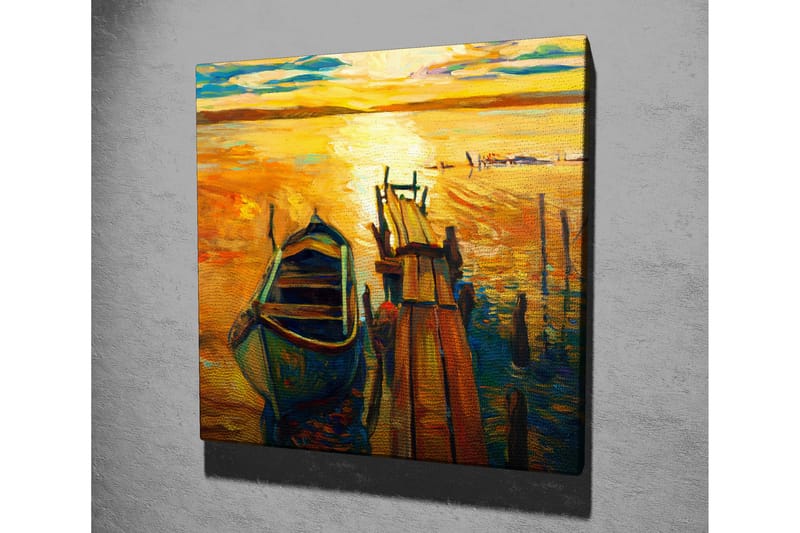 Canvasbilde Dekorativ - Flerfarget - Interiør - Maleri & posters - Lerretsbilder