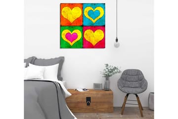 Canvasbilde Dekorativ - Flerfarget - Interiør - Maleri & posters - Lerretsbilder