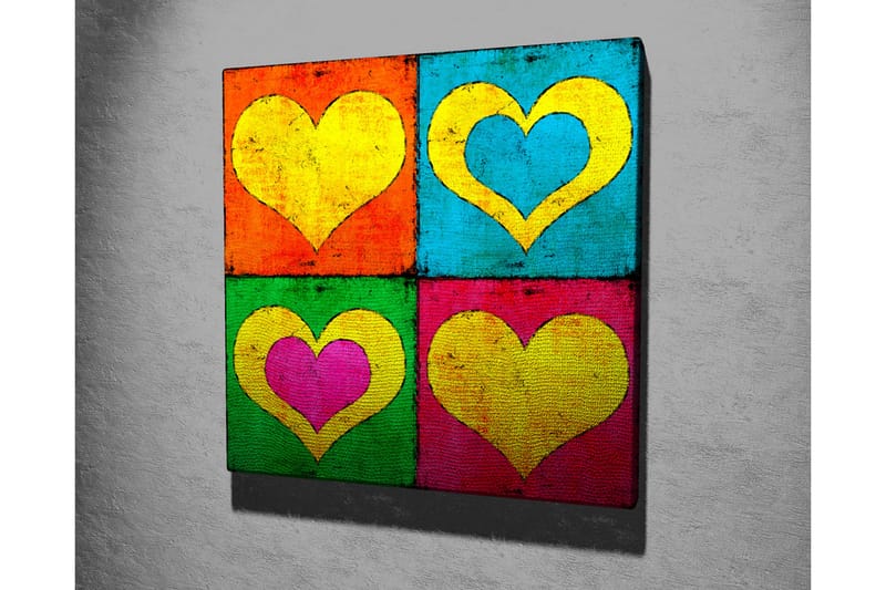 Canvasbilde Dekorativ - Flerfarget - Interiør - Maleri & posters - Lerretsbilder