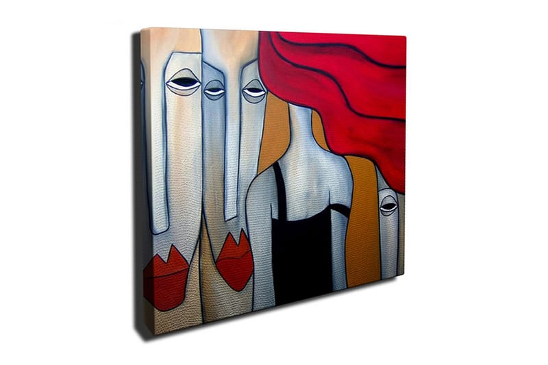 Canvasbilde Dekorativ - Flerfarget - Interiør - Maleri & posters - Lerretsbilder