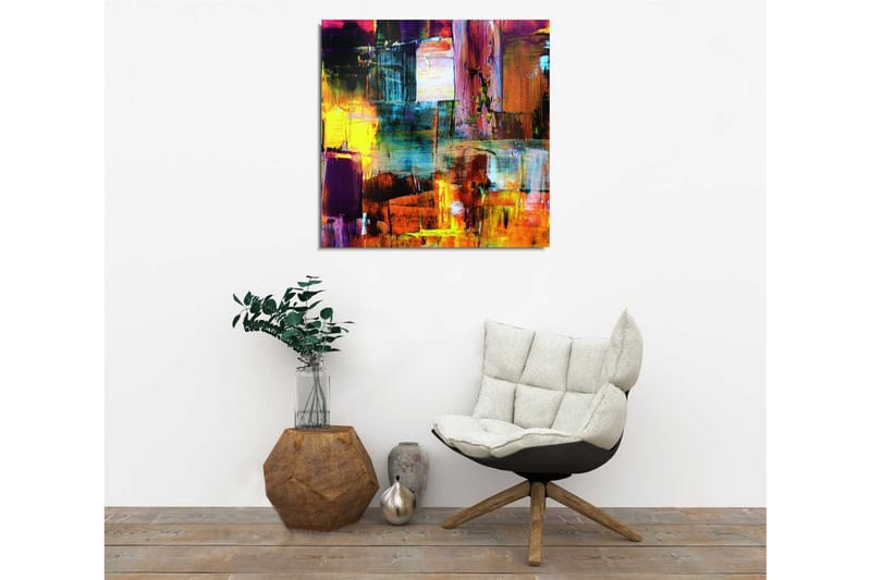 Canvasbilde Dekorativ - Flerfarget - Interiør - Maleri & posters - Lerretsbilder