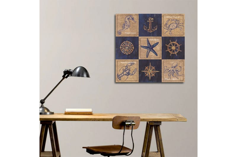 Canvasbilde Dekorativ - Flerfarget - Interiør - Maleri & posters - Lerretsbilder
