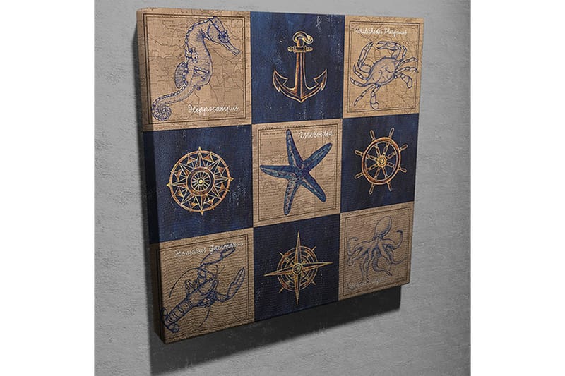 Canvasbilde Dekorativ - Flerfarget - Interiør - Maleri & posters - Lerretsbilder