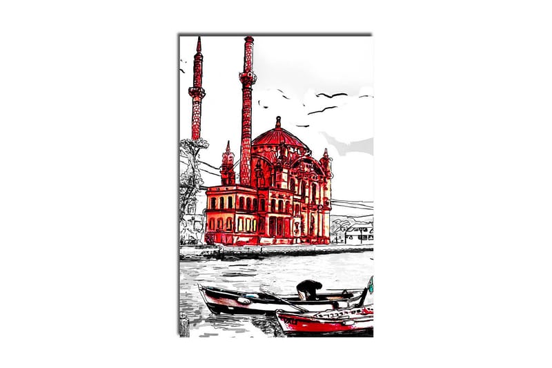 Canvasbilde Dekorativ - Flerfarget - Interiør - Maleri & posters - Lerretsbilder