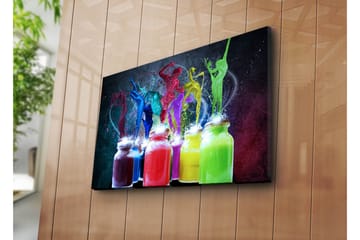 Canvasbilde Dekorativ - Flerfarget - Interiør - Maleri & posters - Lerretsbilder