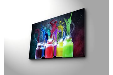 Canvasbilde Dekorativ - Flerfarget - Interiør - Maleri & posters - Lerretsbilder