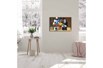 Canvasbilde Dekorativ - Flerfarget - Interiør - Maleri & posters - Lerretsbilder