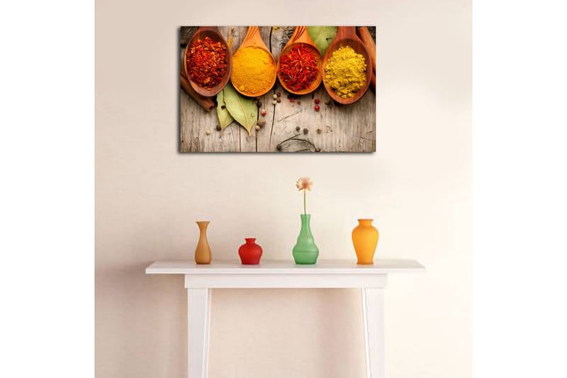 Canvasbilde Dekorativ - Flerfarget - Interiør - Maleri & posters - Lerretsbilder