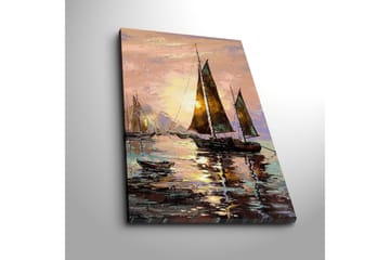 Canvasbilde Dekorativ - Flerfarget - Interiør - Maleri & posters - Lerretsbilder