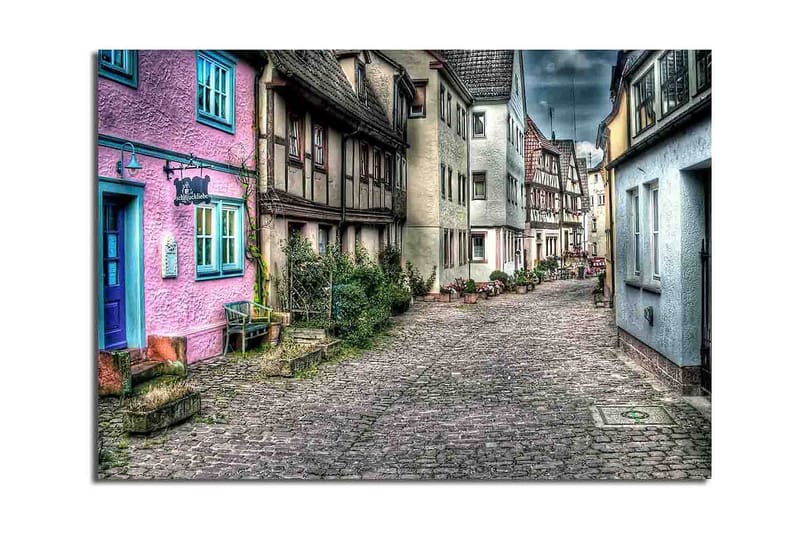 Canvasbilde Dekorativ - Flerfarget - Interiør - Maleri & posters - Lerretsbilder