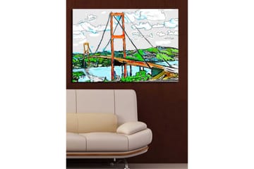 Canvasbilde Dekorativ - Flerfarget - Interiør - Maleri & posters - Lerretsbilder