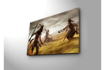 Canvasbilde Dekorativ - Flerfarget - Interiør - Maleri & posters - Lerretsbilder