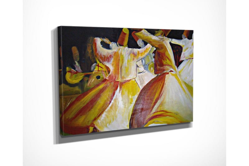 Canvasbilde Dekorativ - Flerfarget - Interiør - Maleri & posters - Lerretsbilder