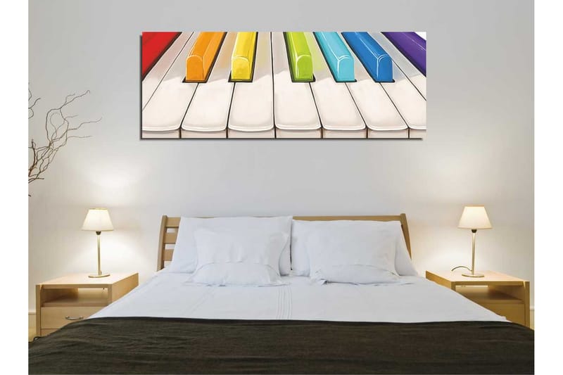 Canvasbilde Dekorativ - Flerfarget - Interiør - Maleri & posters - Lerretsbilder
