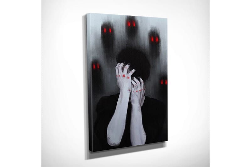 Canvasbilde Dekorativ - Flerfarget - Interiør - Maleri & posters - Lerretsbilder