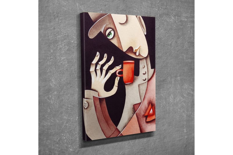 Canvasbilde Dekorativ - Flerfarget - Interiør - Maleri & posters - Lerretsbilder