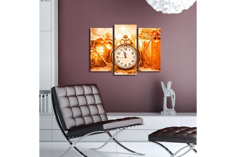 Canvasbilde Dekorativ LED-belysning 3 Deler - Flerfarget - Interiør - Maleri & posters - Lerretsbilder
