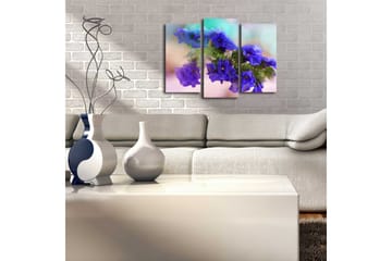 Canvasbilde Dekorativ LED-belysning 3 Deler - Flerfarget - Interiør - Maleri & posters - Lerretsbilder