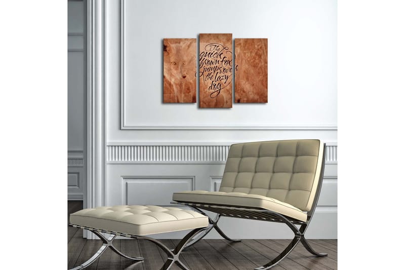 Canvasbilde Dekorativ LED-belysning 3 Deler - Flerfarget - Interiør - Maleri & posters - Lerretsbilder