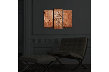 Canvasbilde Dekorativ LED-belysning 3 Deler - Flerfarget - Interiør - Maleri & posters - Lerretsbilder