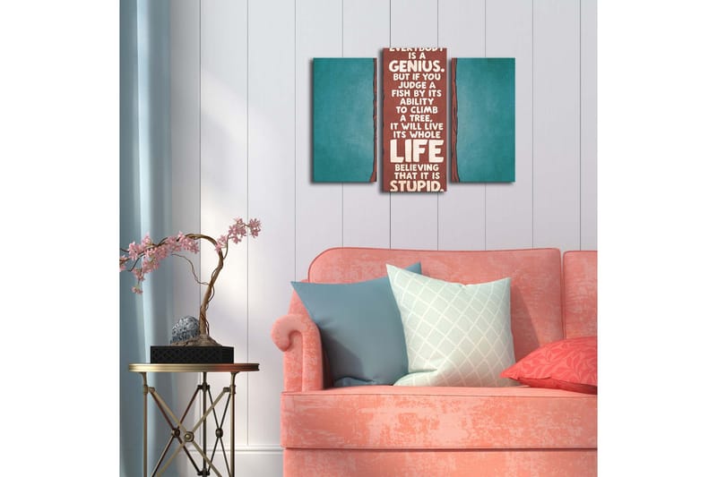 Canvasbilde Dekorativ LED-belysning 3 Deler - Flerfarget - Interiør - Maleri & posters - Lerretsbilder
