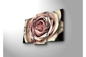 Canvasbilde Dekorativ LED-belysning 3 Deler - Flerfarget - Interiør - Maleri & posters - Lerretsbilder