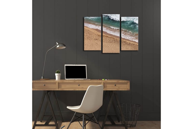 Canvasbilde Dekorativ LED-belysning 3 Deler - Flerfarget - Interiør - Maleri & posters - Lerretsbilder