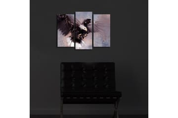 Canvasbilde Dekorativ LED-belysning 3 Deler - Flerfarget - Interiør - Maleri & posters - Lerretsbilder
