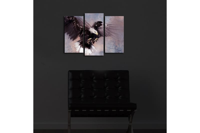Canvasbilde Dekorativ LED-belysning 3 Deler - Flerfarget - Interiør - Maleri & posters - Lerretsbilder