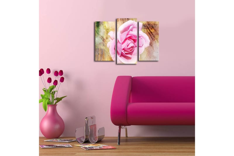 Canvasbilde Dekorativ LED-belysning 3 Deler - Flerfarget - Interiør - Maleri & posters - Lerretsbilder