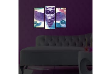 Canvasbilde Dekorativ LED-belysning 3 Deler - Flerfarget - Interiør - Maleri & posters - Lerretsbilder