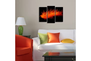 Canvasbilde Dekorativ LED-belysning 3 Deler - Flerfarget - Interiør - Maleri & posters - Lerretsbilder