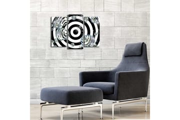 Canvasbilde Dekorativ LED-belysning 3 Deler - Flerfarget - Interiør - Maleri & posters - Lerretsbilder