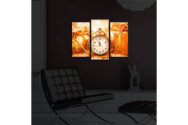 Canvasbilde Dekorativ LED-belysning 3 Deler - Flerfarget - Interiør - Maleri & posters - Lerretsbilder