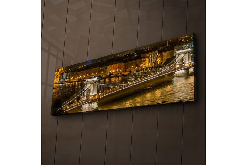 Canvasbilde Dekorativ LED-belysning - Flerfarget - Interiør - Maleri & posters - Lerretsbilder