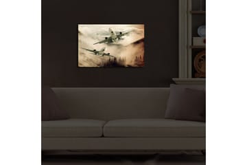Canvasbilde Dekorativ LED-belysning - Flerfarget - Interiør - Maleri & posters - Lerretsbilder
