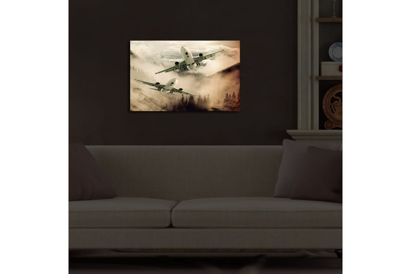 Canvasbilde Dekorativ LED-belysning - Flerfarget - Interiør - Maleri & posters - Lerretsbilder