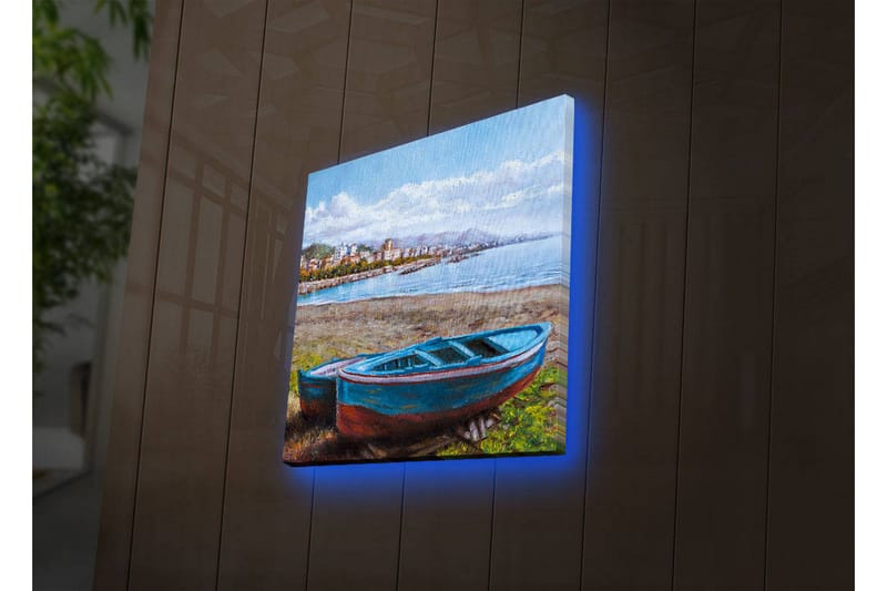 Canvasbilde Dekorativ LED-belysning - Flerfarget - Interiør - Maleri & posters - Lerretsbilder